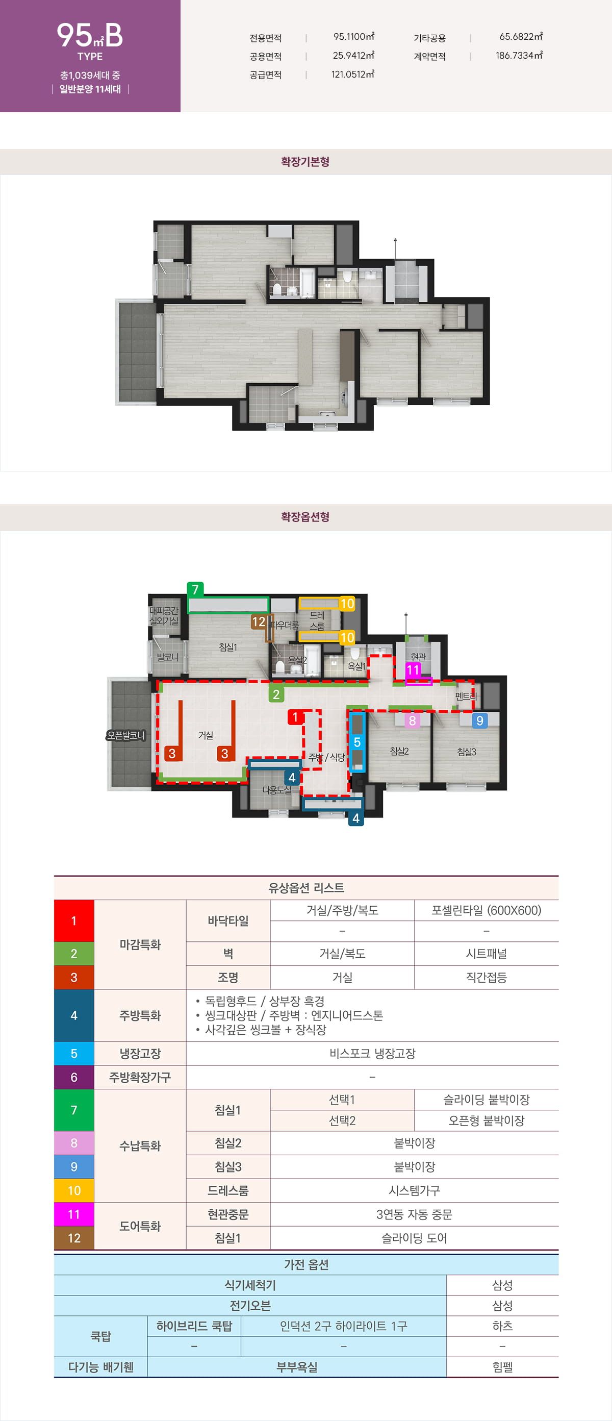 95B㎡ 평면도